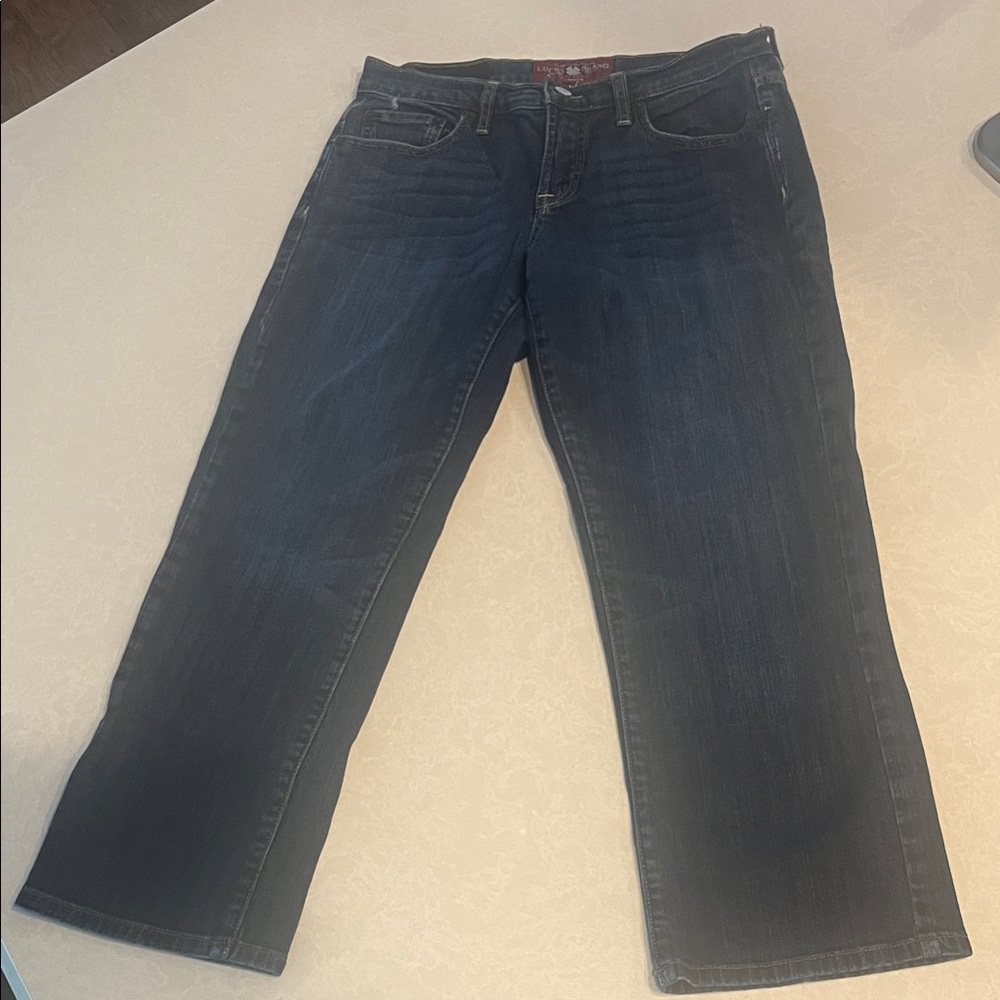 Lucky Brand Women's Deep Indigo Cropped Jeans